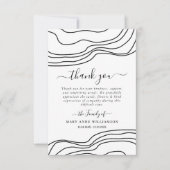 Minimale tekstscript begrafenis bedankt kaart (Voorkant)