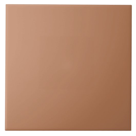 Minimale terracotta vaste bruine aardbodem tegeltje (Voorkant)