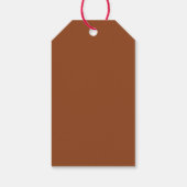 Minimale terracotta Wedding Favor Dank je cadeau Cadeaulabel (Achterkant)