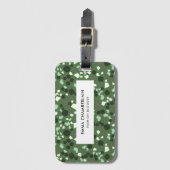 Minimale Terrazzo Print Modern Custom Luggable Ta Bagagelabel (Voorkant (verticaal))