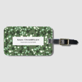 Minimale Terrazzo Print Modern Custom Luggable Ta Bagagelabel (Voorkant (horizontaal))