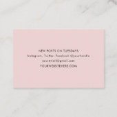 Minimale Terrazzo Print Modern Custom Visitekaartje (Achterkant)