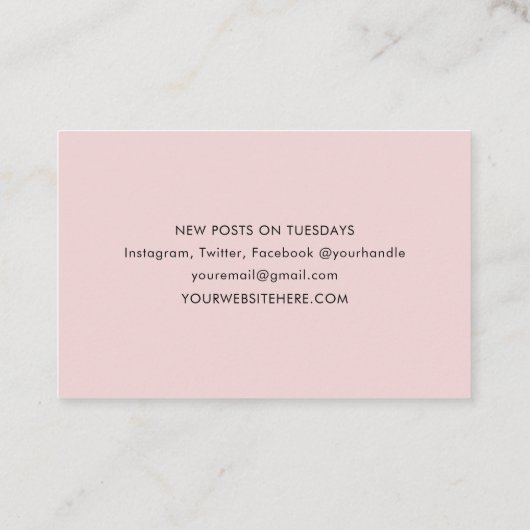 Minimale Terrazzo Print Modern Custom Visitekaartje (Achterkant)