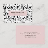 Minimale Terrazzo Print Modern Custom Visitekaartje (Voorkant / Achterkant)