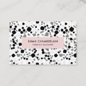 Minimale Terrazzo Print Modern Custom Visitekaartje (Voorkant)