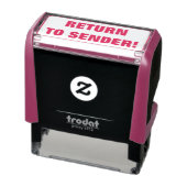 Minimale "TERUG NAAR AFZENDER!" Stempel (Product)