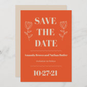 Minimale terugverwijzing Aangepast Opslaan Datumka Kaart (Voorkant / Achterkant)