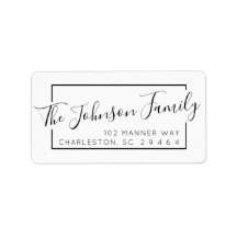 Minimale terugzendadres voor Black Script Family