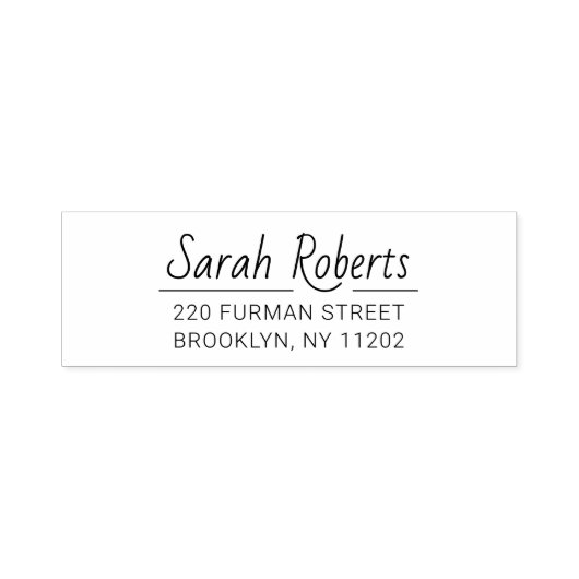 Minimale terugzendingsadres 03.  zelfinktende stempel (Design)