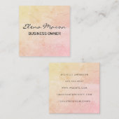 Minimale textuur vierkante visitekaartje (Voorkant / Achterkant)