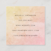 Minimale textuur vierkante visitekaartje (Achterkant)