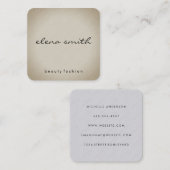 Minimale textuur vierkante visitekaartje (Voorkant / Achterkant)