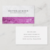 Minimale textuur visitekaartje (Voorkant / Achterkant)