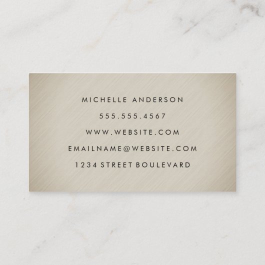 Minimale textuur visitekaartje (Achterkant)