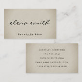 Minimale textuur visitekaartje (Voorkant / Achterkant)