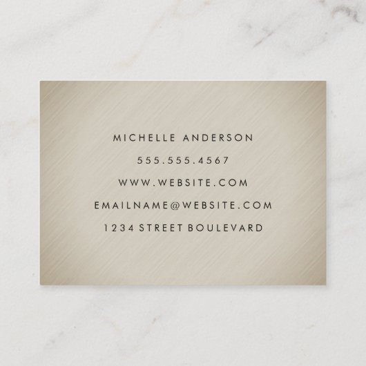 Minimale textuur visitekaartje (Achterkant)