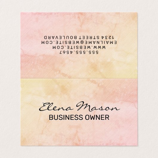 Minimale textuur visitekaartje (Buitenkant ongevouwen)