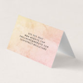 Minimale textuur visitekaartje (Achterkant)