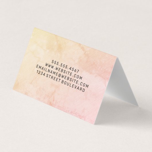 Minimale textuur visitekaartje (Achterkant)