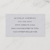 Minimale textuur visitekaartje (Achterkant)