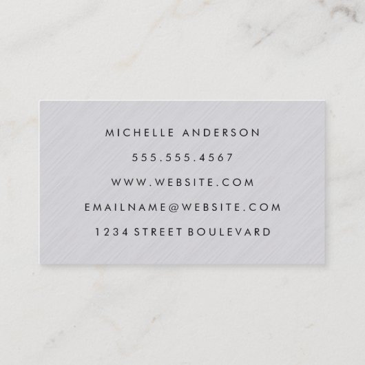 Minimale textuur visitekaartje (Achterkant)