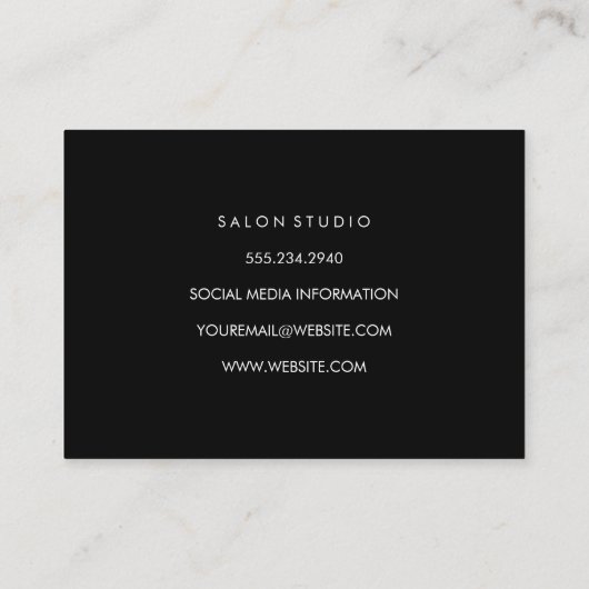 Minimale textuur visitekaartje (Achterkant)