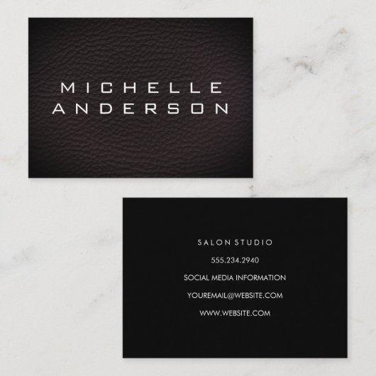 Minimale textuur visitekaartje (Voorkant / Achterkant)