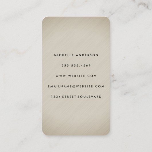 Minimale textuur visitekaartje (Achterkant)