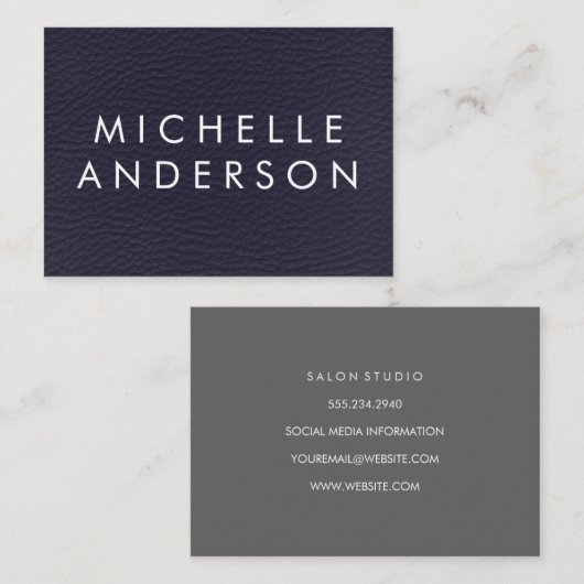 Minimale textuur visitekaartje (Voorkant / Achterkant)