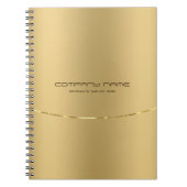 Minimale textuurachtergrond voor metalen kunstefau notitieboek (Voorkant)