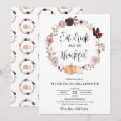 Minimale Thanksgiving Kaart (Voorkant / Achterkant)