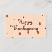 Minimale Thanksgiving voor verklikkerij Plaatskaartje (Achterkant)