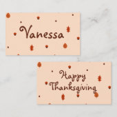 Minimale Thanksgiving voor verklikkerij Plaatskaartje (Voorkant / Achterkant)