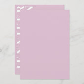 Minimale Thistle Wedding-kaart Kaart (Voorkant / Achterkant)