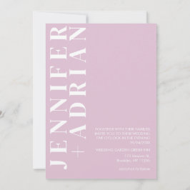 Minimale Thistle Wedding-kaart Kaart