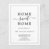 Minimale thuisbeweging aankondigingskaart (Voorkant)