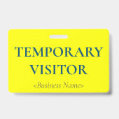 Minimale "TIJDELIJKE VISITOR"-badge Badge (Achterkant)