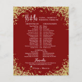 Minimale tijdlijn van de dag van de bruiloft van h (Achterkant)