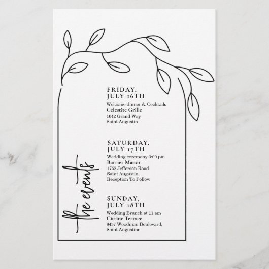 Minimale tijdlijn voor gevechtsevenementen tijdens (Voorkant)