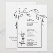 Minimale tijdlijn voor gevechtsevenementen tijdens (Voorkant / Achterkant)