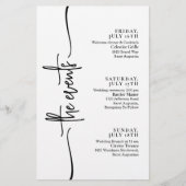 Minimale tijdlijn voor huwelijksevenementen (Voorkant)