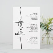 Minimale tijdlijn voor huwelijksevenementen (Staand voorkant)