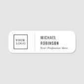 Minimale titel voor aangepaste Logo Naamplaatje (Voorkant)