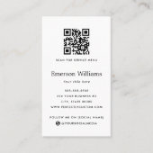 Minimale toevoeging van logo sociale media pictogr visitekaartje (Voorkant)