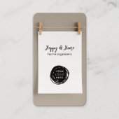 Minimale toevoeging van uw Logo Visitekaartje (Voorkant)