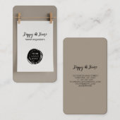 Minimale toevoeging van uw Logo Visitekaartje (Voorkant / Achterkant)