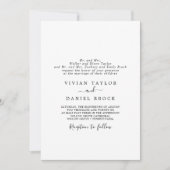 Minimale traditionele beide ouders die weddenschap kaart (Voorkant)