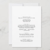 Minimale traditionele beide ouders die weddenschap kaart (Achterkant)