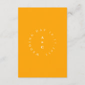 Minimale trendy casual bruiloft Details Behuizing Informatiekaartje (Achterkant)