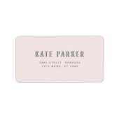 Minimale trendy eenvoudig etiket (Voorkant)